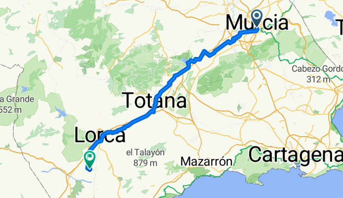 From Murcia to Puerto Lumbreras