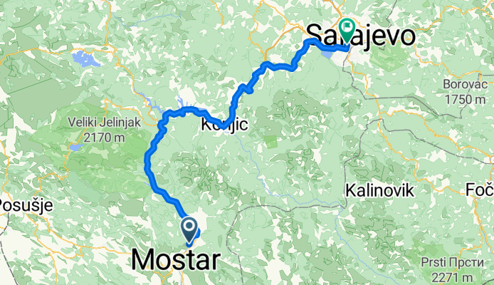 From Mostar to Sarajevo