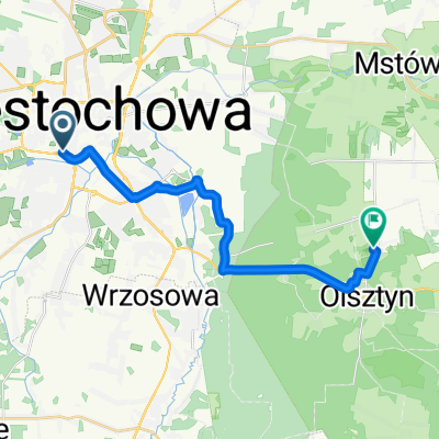 Generała Kazimierza Pułaskiego do Olsztyn