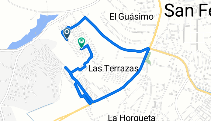 De Urbanización la trinidad a Urbanización la trinidad