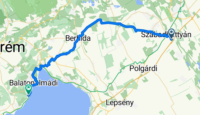 Szabadbattyán - Balatonalmádi +260m