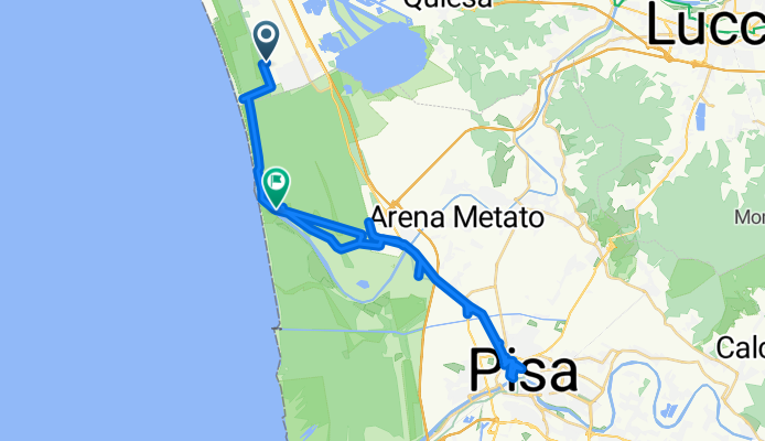 Ruhige Route Pisa