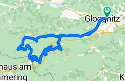 Weltkulturerbe Route von Gloggnitz Bahnhof auf den Semmering