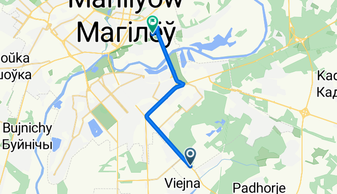 Маршрут в Днепровский бульвар