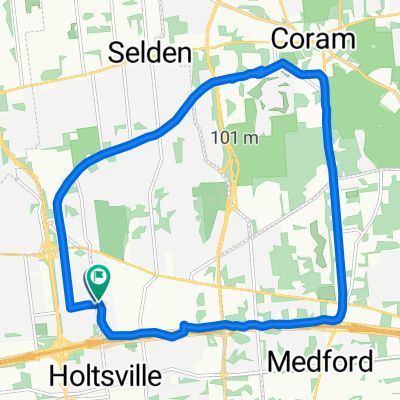 Waverly Ave, Holtsville to Waverly Ave, Holtsville