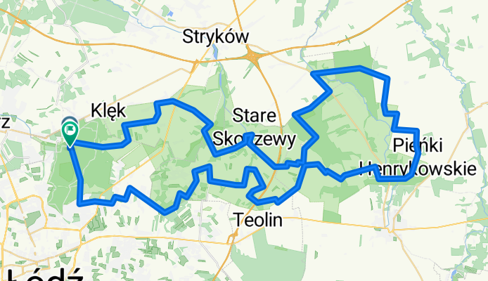 Szlak rowerowy po Parku Krajobrazowym Wzniesień Łódzkich