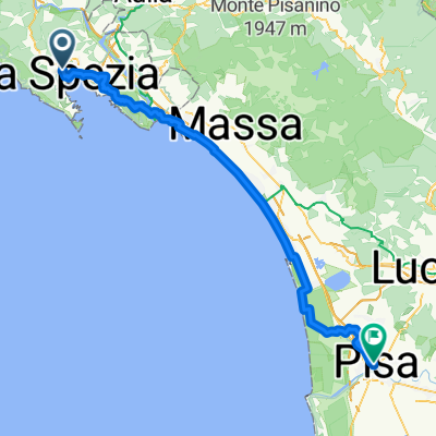 Via dei Colli, La Spezia a Via Don Gaetano Boschi, Pisa