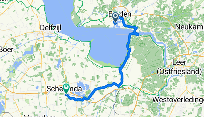 Emden nach Scheemda (NL)