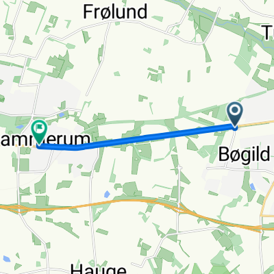 Bøgildvej, Ikast to Hammerum Hovedgade, Herning