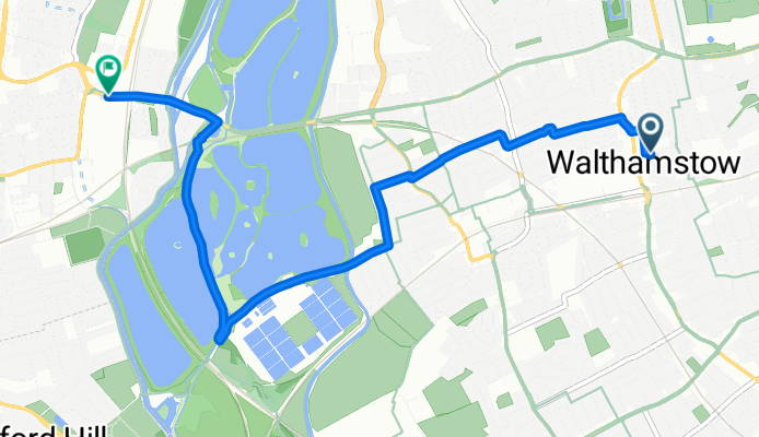 St Mary Road, London to Tottenham Hale Retail Park, London