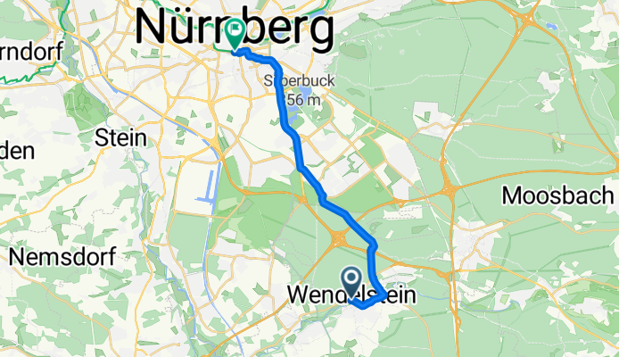 Hauptstraße, Wendelstein nach Frauentorgraben, Nürnberg