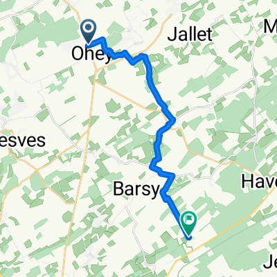 Rue de Ciney, Ohey à Bormenville, Havelange