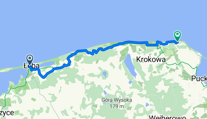 Jachtowa, Łeba do Obrońców Westerplatte, Jastrzębia Góra