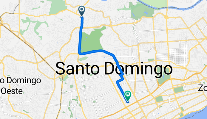 Ruta a Calle Juan Baron Fajardo