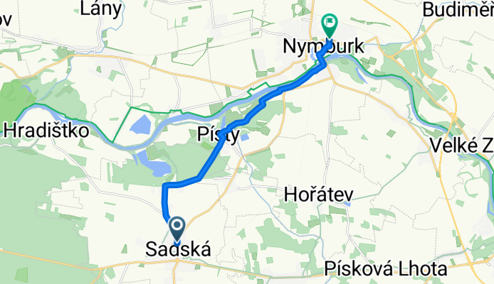 Palackého náměstí, Sadská to Komenského, Nymburk