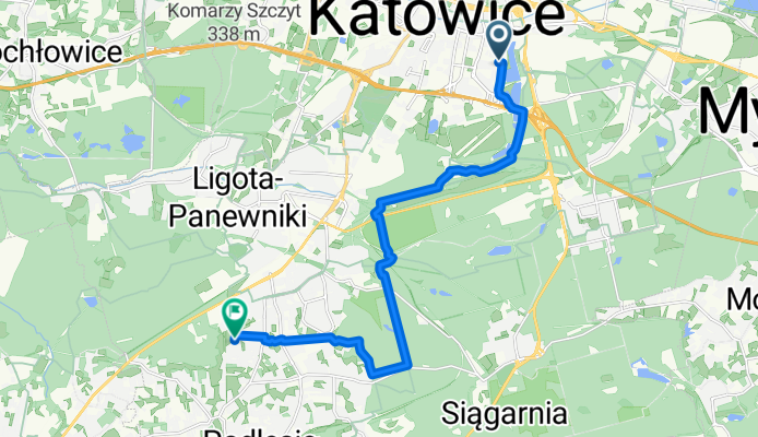 I Paderewskiego, Katowice do Orla, Katowice