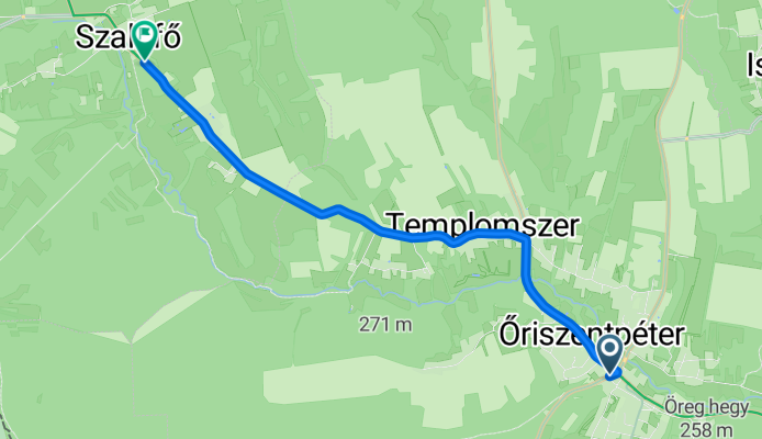 Városszer, Őriszentpéter - 7455-ös mellékút, Szalafő