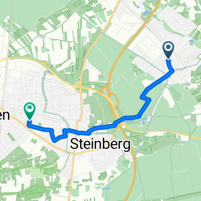 Hainer Chaussee nach Bahnstraße 62-50