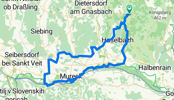 GPX Download: Murturm Aussichtsturm – Schwimmende Mühle Mureck Runde von Straden