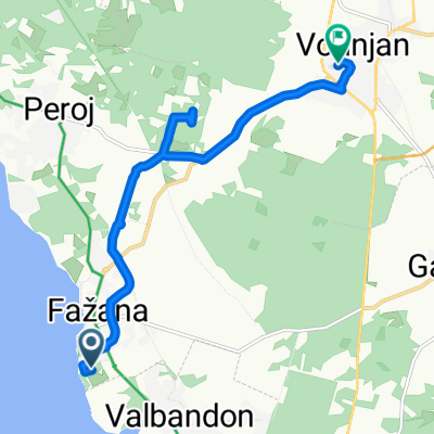 Fažana nach San Rocco, Vodnjan