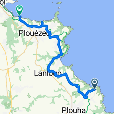 Plouha nach Hent Don Kerarzic, Paimpol