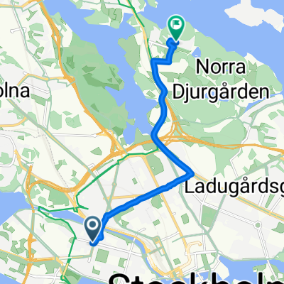Fridhemsgatan, Stockholm to Forskarbacken, Stockholm