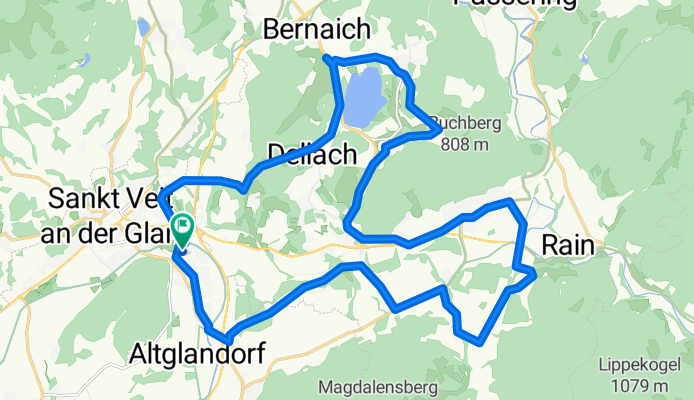 Untermühlbach - Hochosterwitz - Thalsdorf - Längsee - Schwag
