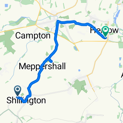 Greenfields, Hitchin to Welchs Close, Henlow