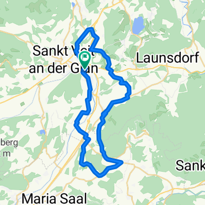 Zollfeld - Treffelsdorf - StDonat - Podeblach - Goggerwenig - Hunnenbrunn