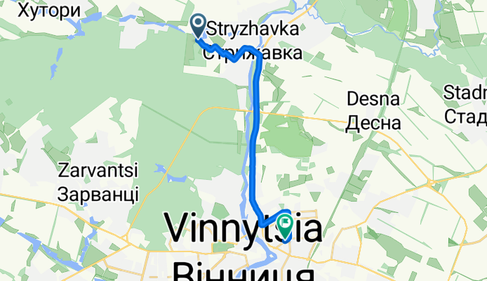 Route to Kotsyubyns'koho Avenue