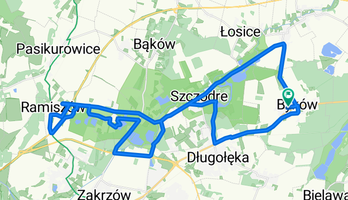 Wrocławska, Byków do Chabrowa, Byków