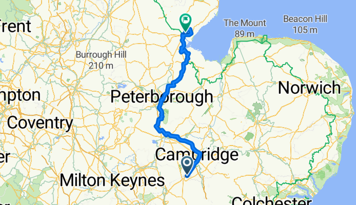 Melbourn - Boston + Boston - Hessle