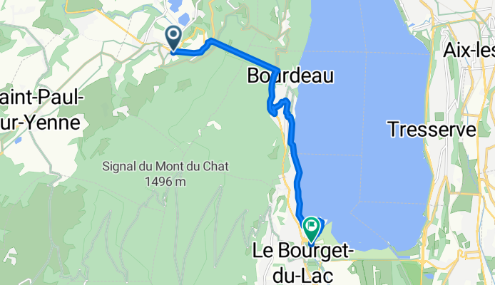 De Rue des Moulins à Chemin du Pailleret