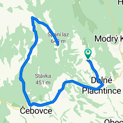 Str. Plachtince - Čebovce - Španí laz - Str. Plachtince
