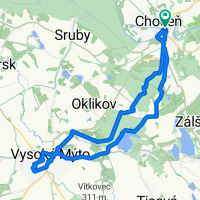 Hejnice 7 - Choceň - Vysoké Mýto - 21 km