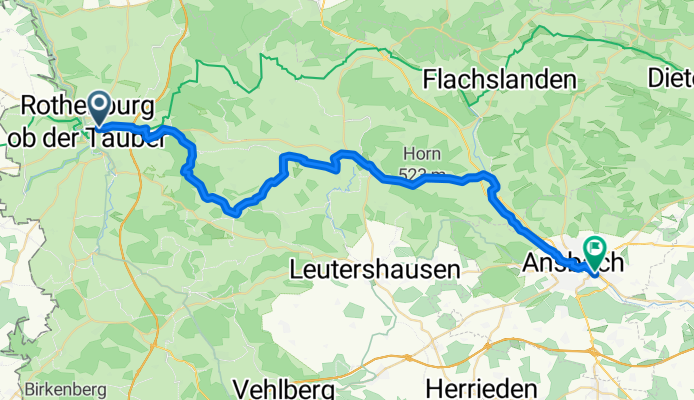 Rothenburg ob der Tauber - Ansbach