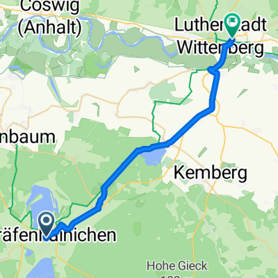 Rudolf-Breitscheid-Straße nach Lutherstadt Wittenberg Hbf