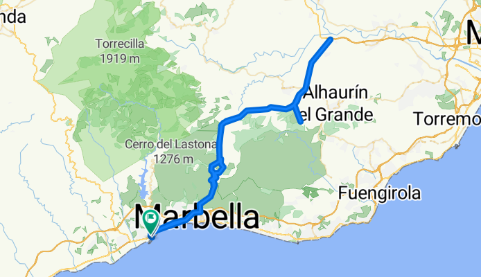 IM 70.3 WC Marbella Bike Course With Aid Stations