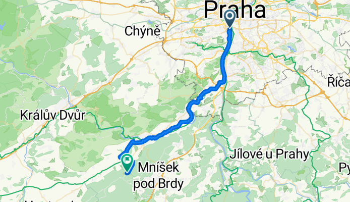Vysehrad - Mníšek pod Brdy