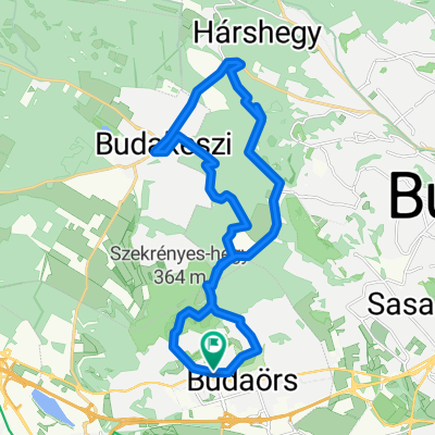 Budaörs-Jánoshegy-Budakeszi-Budaörs kör