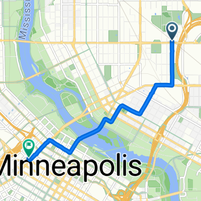 12th Ave NE, Minneapolis to N Sixth St, Minneapolis