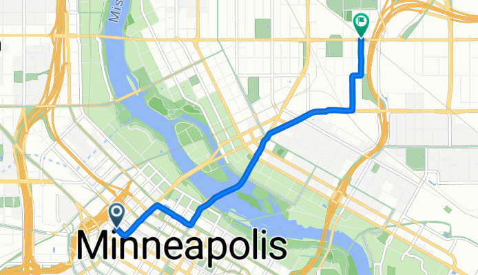 N Sixth St, Minneapolis to 12th Ave NE, Minneapolis