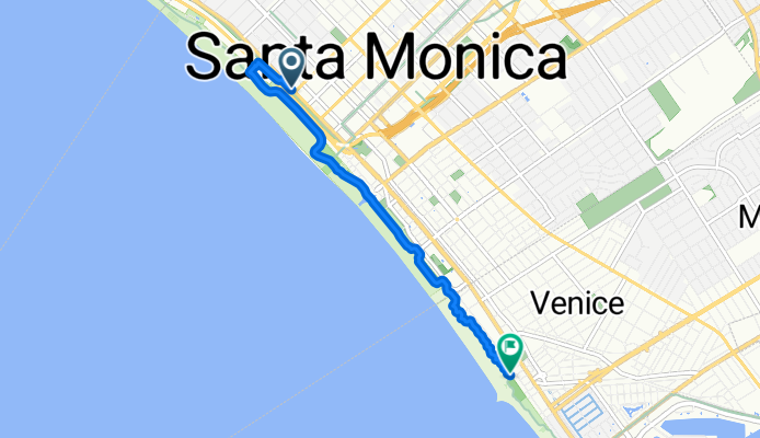 Ocean Ave, Santa Monica to Los Angeles