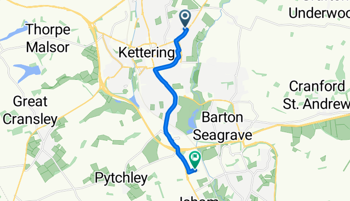 Summer Crescent, Kettering to Pytchley, Kettering
