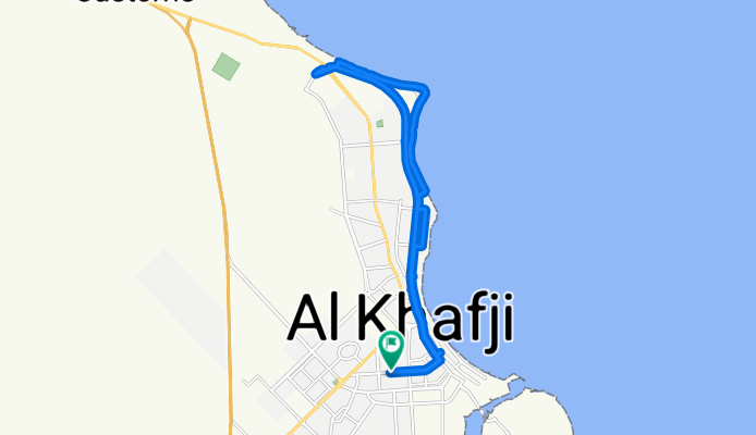 Prince Meteb Bin Abdulaziz St, الخفجي to Prince Meteb Bin Abdulaziz St, الخفجي