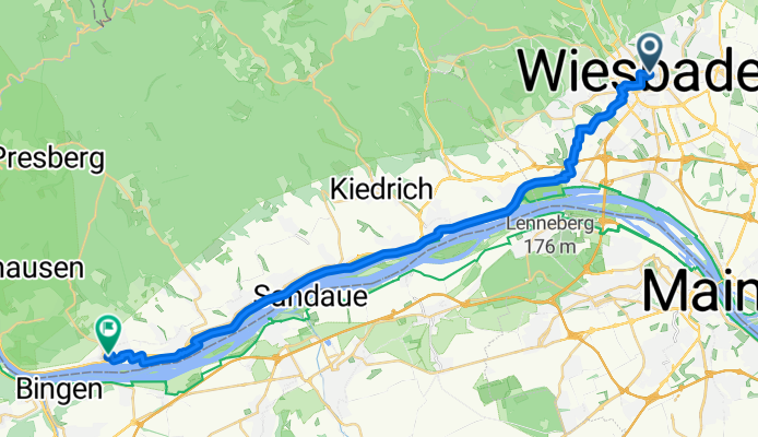 Von Wiesbaden bis Rüdesheim am Rhein