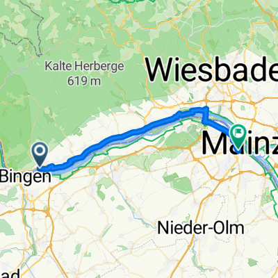 Von Rüdesheim am Rhein bis Mainz