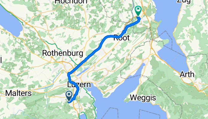 Himmelrichweg nach Riedstrasse