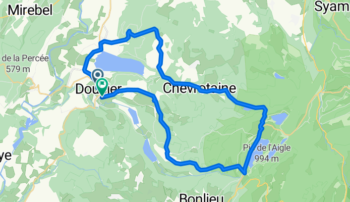 Rue des Lacs nach Route des Cascades