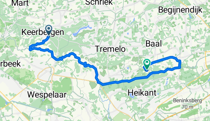 From Keerbergen to Rotselaar